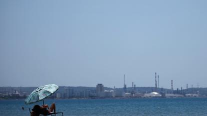 Canicule touchant le sud de la France, à Fos-sur-Mer, France, le 8 juillet 2026.