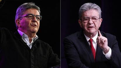 Jean-Luc Mélenchon en 2021 et en 2026.