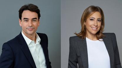 Julian Bugier et Léa Salamé.