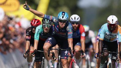 Tim Merlier, victorieux sur la 8e étape du Tour de France 2026.