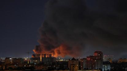 Frappe de missile russe, à Kiev, le 8 juillet 2026.