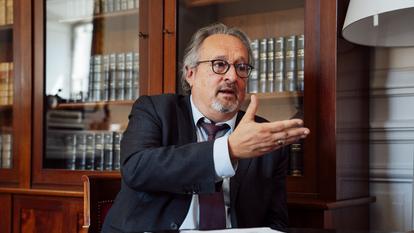 Christophe Chantepy, président de la section du contentieux du Conseil d'État, dans son bureau du Conseil d'Etat, à Paris, le 6 juillet 2026.