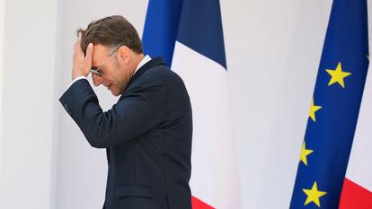 Emmanuel Macron à l’Hôtel de Brienne, le 13 juillet 2026.