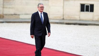 Keir Starmer à Paris au palais de l’Elysée.