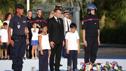 Mardi, Emmanuel Macron a assisté à la cérémonie marquant le 10e anniversaire de l’attentat de Nice.