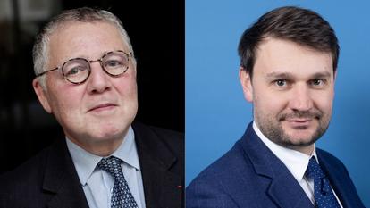 De gauche à droite, Emmanuel Hirsch et Laurent Frémont.