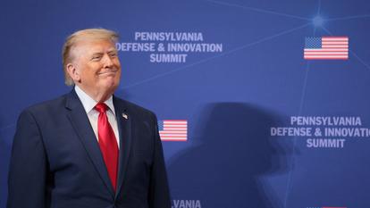 Le président américain Donald Trump à Carlisle, le 15 juillet 2026.