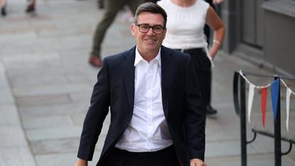 Newly elected leader of Britain's Labour Party Andy Burnham arrives for his first engagement as leader, in Gravesend, Kent, Britain, July 17, 2026. REUTERS/Isabel Infantes TPX IMAGES OF THE DAY