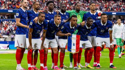 Les Bleus lors de la demi-finale perdue contre l’Espagne.