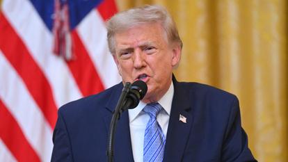 Donald Trump lors de son allocution.