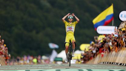 Tadej Pogacar, vainqueur de la 14e étape du Tour de France