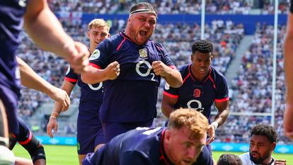 Jamie George contre les Fidji.