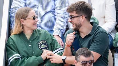 Amandine Petit et son compagnon, Julien Georges.