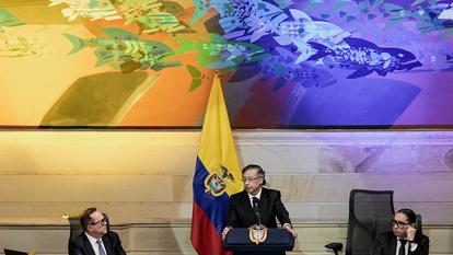Gustavo Petro lors de son discours devant le Congrès colombien, le 20 juillet 2026.