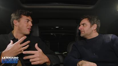 Thibaut Gauthier et son invité le comédien Grégory Montel.