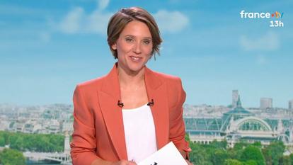 Mélanie Taravant lors du JT de «13 heures», ce jeudi 23 juillet.