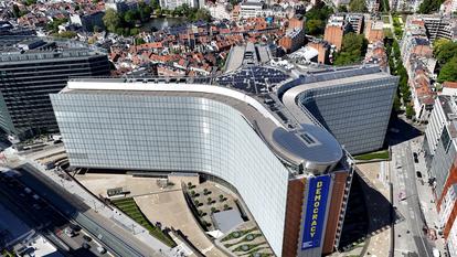 Le siège de la Commission européenne, connu sous le nom de bâtiment Berlaymont, à Bruxelles (Belgique), le 29 avril 2026.