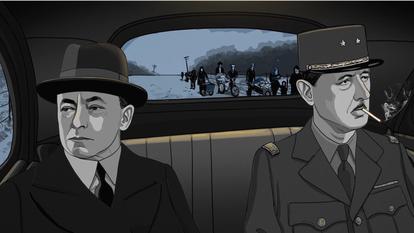 Paul Reynaud et le jeune général de Gaulle en juin 1940.