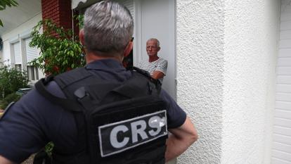 Saint-Médard-en-Jalles, ville voisine de Bordeaux, fait partie des communes dont l’évacuation a été ordonnée dans la nuit de vendredi à samedi (Photo by ROMAIN PERROCHEAU / AFP)