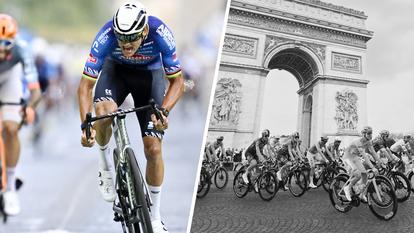 Mathieu van der Poel exceptionnel sur les Champs-Élysées, un classement figé à 48 km de l’arrivée.