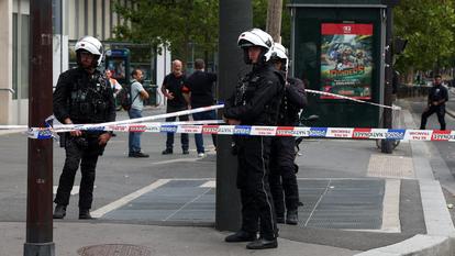 Porte de Clichy, à Paris, ce lundi 27 juillet.