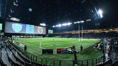 Le 6 juin, avant la réception du Stade Toulousain à la Plénitude Arena de Nanterre.
