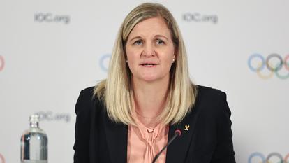 La présidente du CIO Kirsty Coventry.