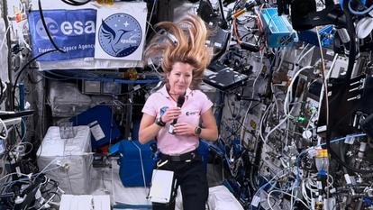 Sophie Adenot à bord de la Station spatiale internationale (ISS) le 26 février 2026.