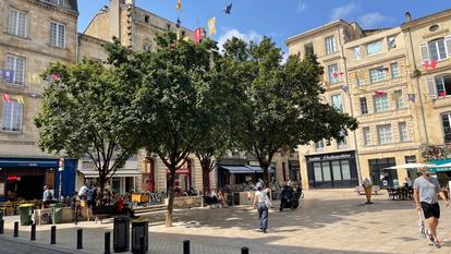 La place Fernand Lafargue, à Bordeaux, largement clairsemée.