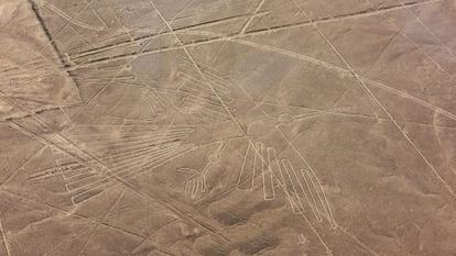 Vue aérienne des lignes de Nazca, au Pérou.