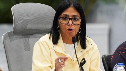 La présidente par intérim du Venezuela, Delcy Rodriguez, à Caracas, au Venezuela, le 2 juillet 2026.