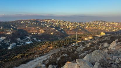 Le village de Tal près de Nablus dans la Cisjordanie occupée par Israël.