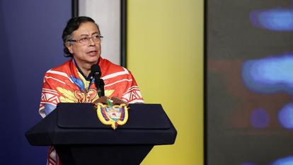 Le président colombien Gustavo Petro à Bogotá, le 3 août 2026.