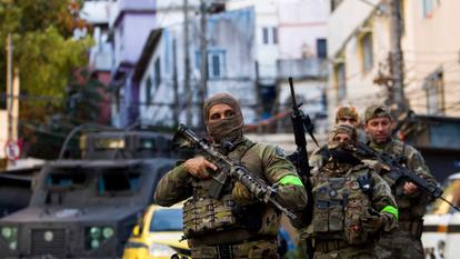 Des forces spéciales de la police brésilienne à Rio.