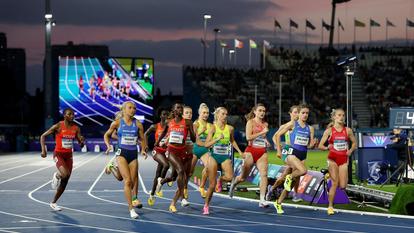 Des athlètes lors des jeux du Commonwealth 2026, au début du mois d’août.