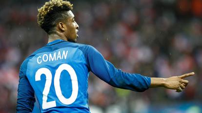 Kingsley Coman compte 61 matchs avec l’Equipe de France de Football.