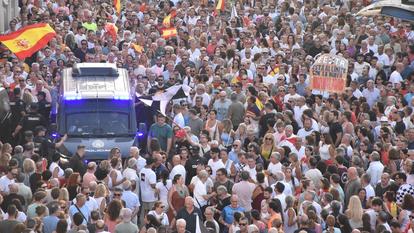 Manifestation à Ceuta, dimanche 9 août 2026.