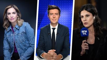 Sonia Mabrouk, Maxime Switek et Apolline de Malherbe