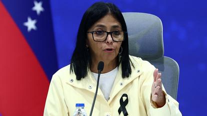La présidente par intérim du Venezuela, Delcy Rodríguez, à Caracas, le 2 juillet 2026.