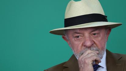 Le président brésilien Luiz Inacio Lula da Silva assiste à une cérémonie au Palais du Planalto à Brasilia, Brésil, le 6 août 2026.