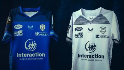 Les deux maillots du Rugby Club de Vannes.
