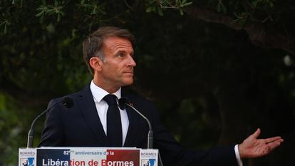 Emmanuel Macron à Bormes-les-Mimosas