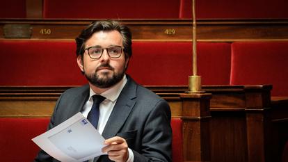 Philippe Brun lors du débat sur la protection de l’enfance et la lutte contre la violence à l’école, le 1er juin dernier à l’Assemblée nationale.