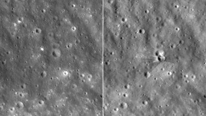La Nasa a publié mardi de nouvelles images du cratère créé lorsque l’étage supérieur d’une fusée Falcon 9 de SpaceX s’est écrasé sur la Lune le 5 août.