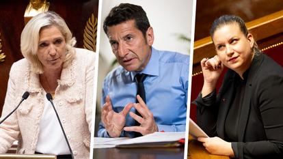Marine Le Pen, David Lisnard et Mathilde Panot.
