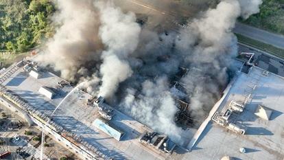 Une frappe russe contre un centre commercial à Kryvyï Rig.