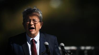 Jean-Luc Mélenchon prononce son discours aux universités d’été de LFI.