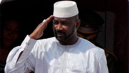 Le président intérimaire de la République du Mali, Assimi Goita.