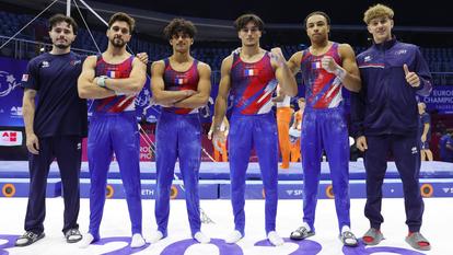 Les Français Melwin Touchais, Pierre Cassam Chenai, Kevin Carvalho, Nael Sakouhi, Leeroy Traore-Malatre et Benjamin Osberger