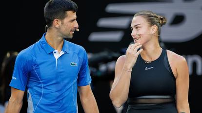 Novak Djokovic et Aryna Sabalenka